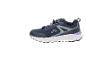 Chaussures de sport imperméables bleu marine avec lacets violets