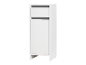 Armoire blanche avec un tiroir et une porte.