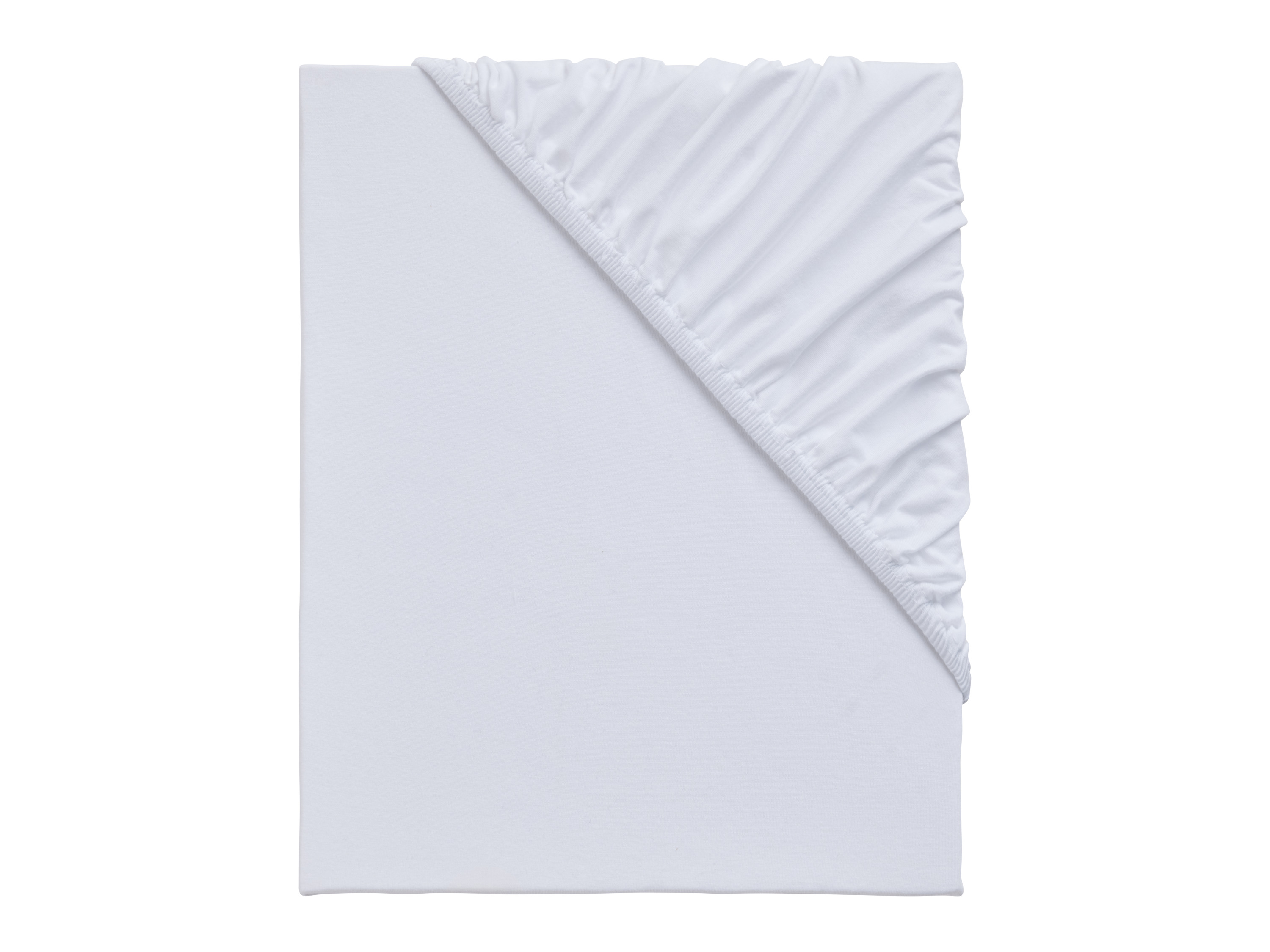 Emma Drap-housse en jersey, 180-200 x 200 cm (blanc)