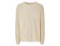 T-shirt à manches longues beige clair avec poche.