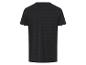 T-shirt noir à rayures fines, vue arrière.