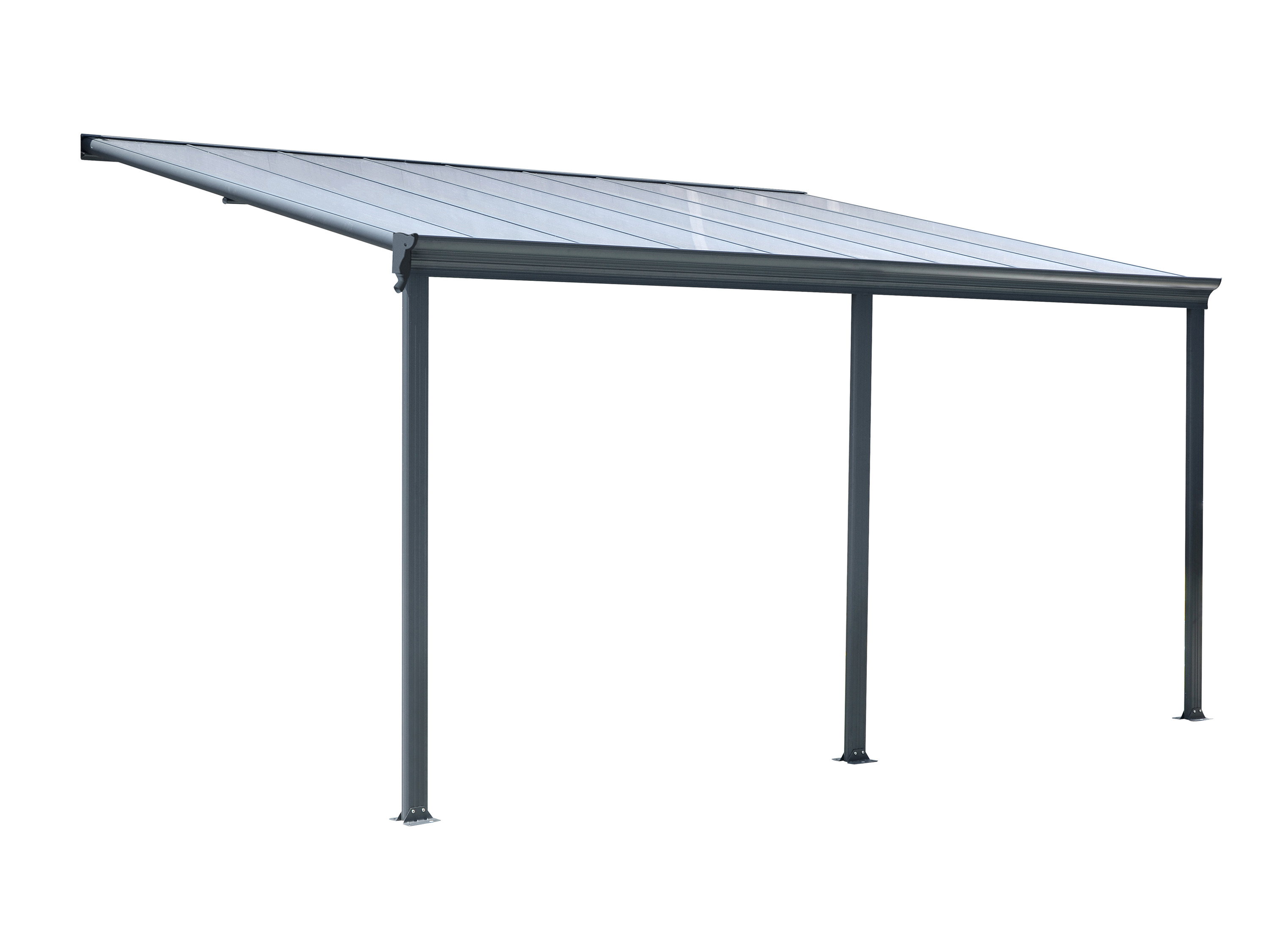 Home Deluxe Pergola de terrasse SOLIS, différentes tailles (557x 303 x 278 cm gris - vue 2