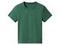 T-shirt vert à manches courtes et col rond pour enfant.