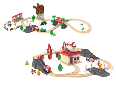 PLAYTIVE Set chemin de fer en bois