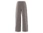 Pantalon en velours côtelé gris pour femme.