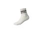 Chaussette blanche avec deux rayures noires