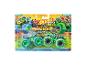 Coffret de jeu HOT WHEELS Monster Trucks avec deux voitures sous emballage.