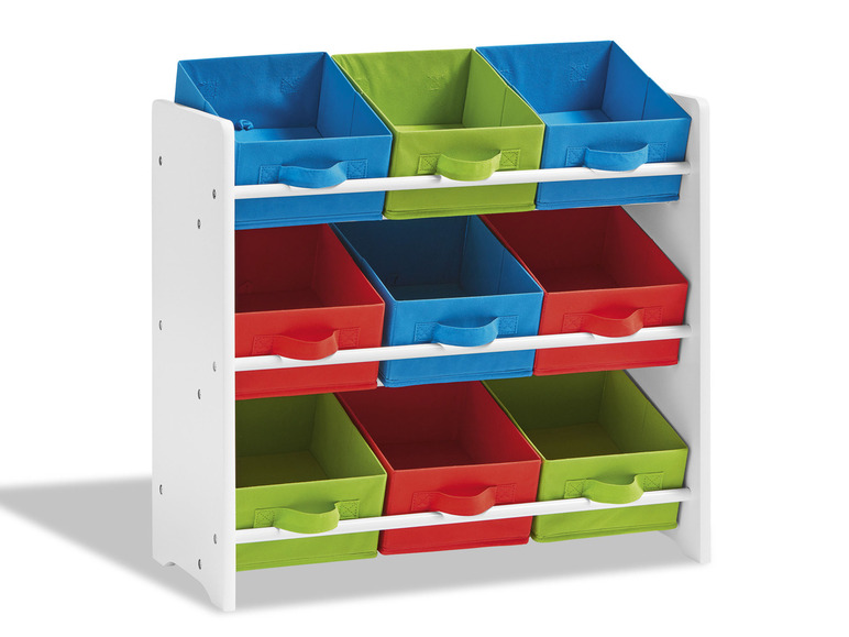 Aller en mode plein écran : LIVARNO home Meuble de rangement pour enfants, avec 9 boîtes textiles - Image 6