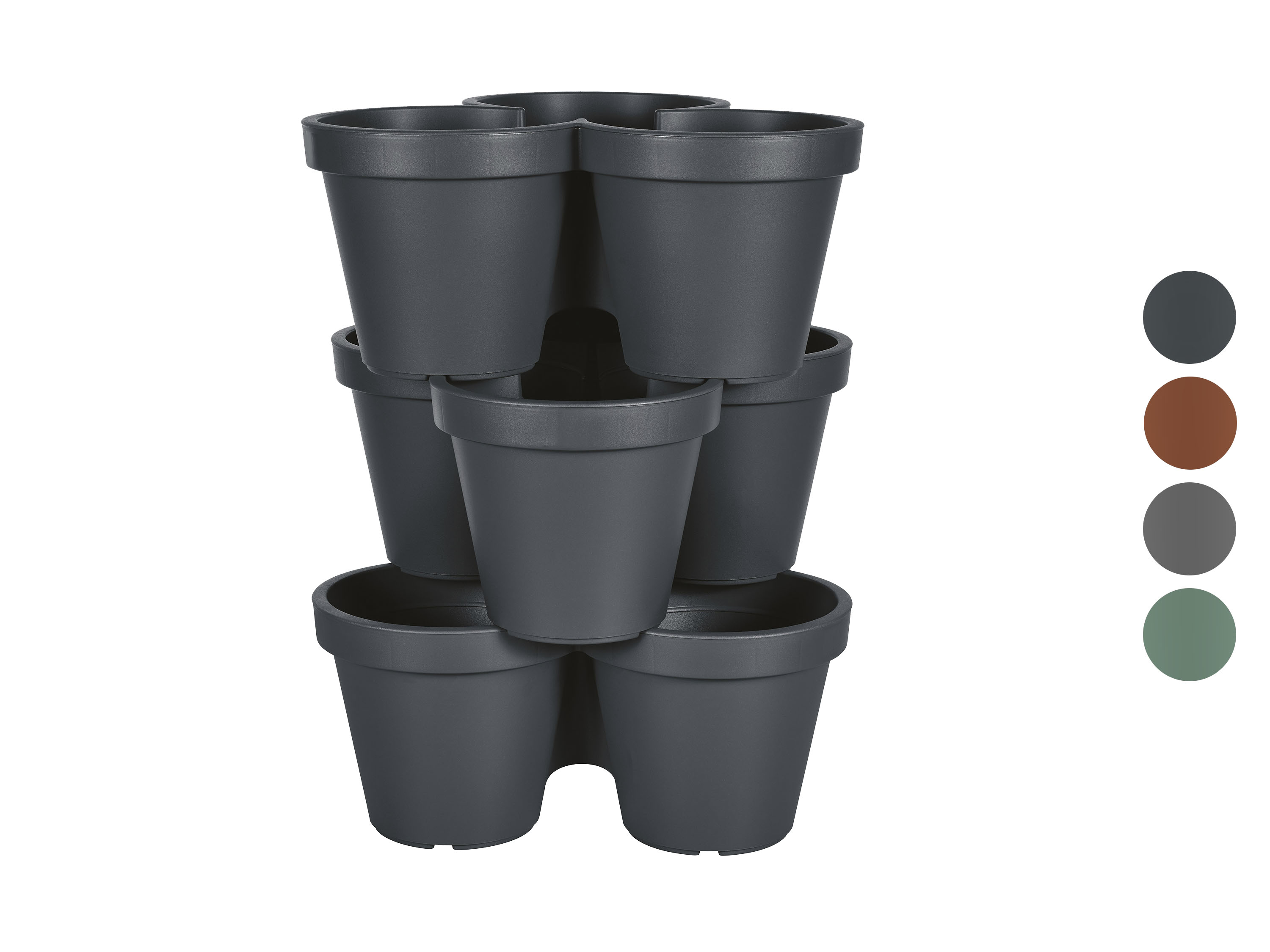 PARKSIDE® Set de pots de fleurs, 3 pièces