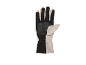Gant de ski beige et noir, avec paume antidérapante et manchette élastique.