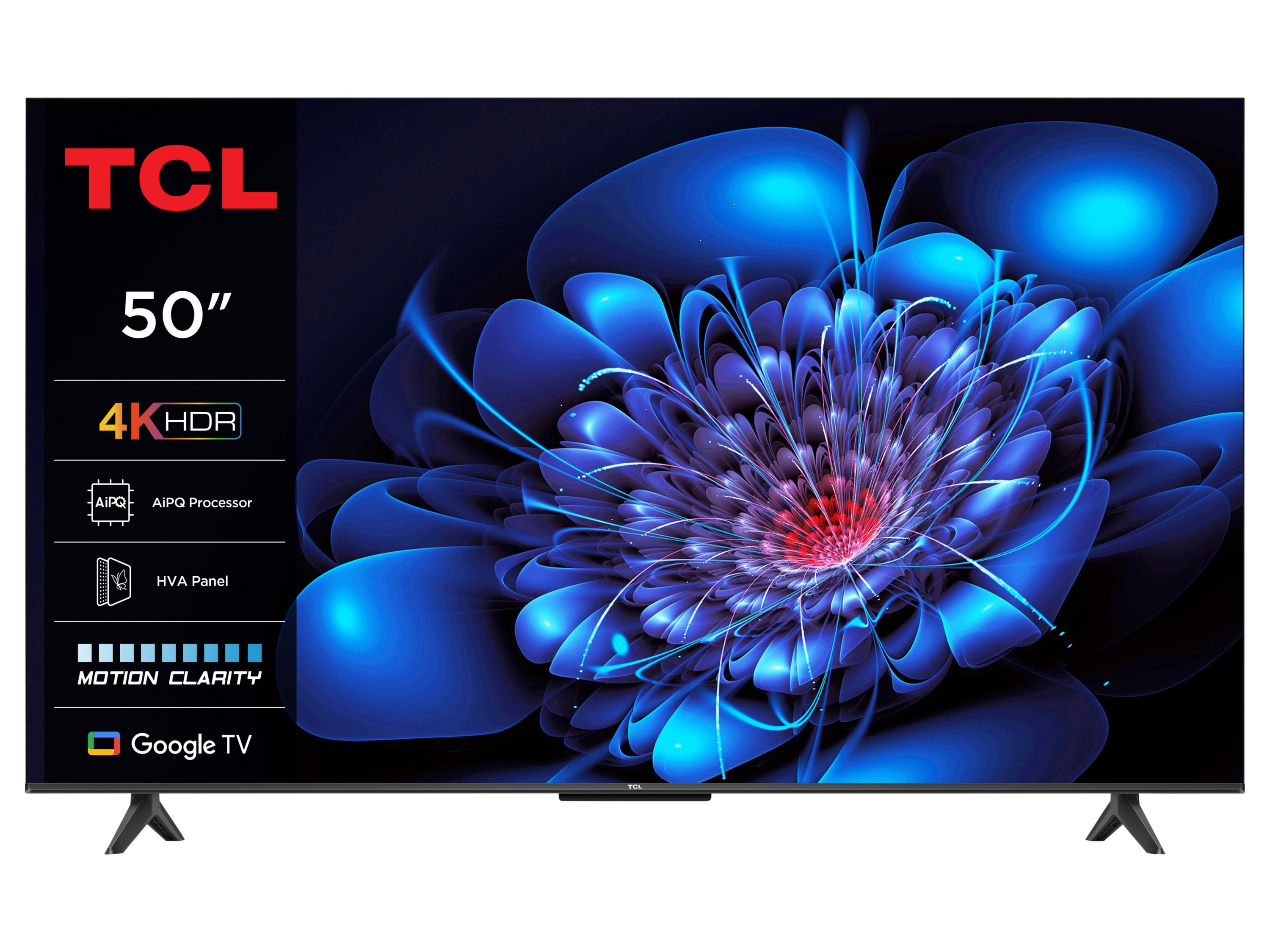 TCL 50P61K Smart TV 50 pouces LED 4K HDR10 | Google TV | HDMI 2.1 | Commande vocale UHD 50 pouces - vue 2