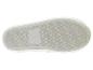 Semelles de chaussures grises et blanches.