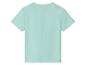 T-shirt enfant bleu clair à manches courtes, vue de dos