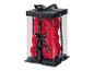 Ours en roses rouges dans une boîte cadeau avec le ruban 'Just for you'
