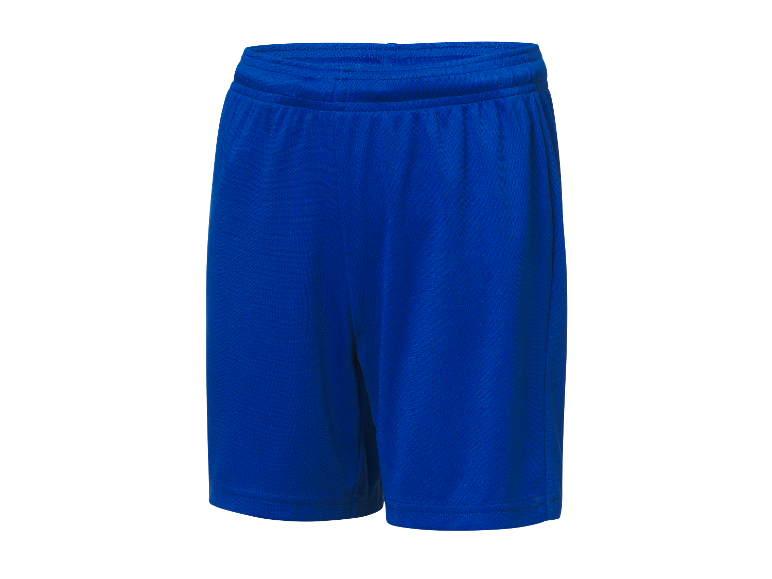 Short de sport bleu.