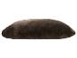 Coussin en fausse fourrure marron