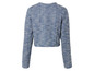 Veste en laine bleue à manches longues.