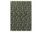Tapis en fausse fourrure à motifs étoiles.