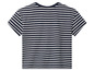 Un t-shirt rayé bleu marine.