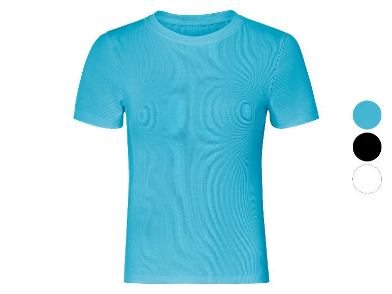 T-shirt turquoise à manches courtes, disponible en plusieurs couleurs.