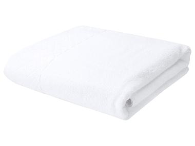 Serviette de bain en éponge, 100 x 150 cm (blanc)