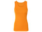 Un débardeur orange pour femme.