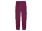 Pantalon de jogging bordeaux avec ceinture élastique.