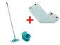 Balai-franges, seau et serpillière microfibre pour nettoyage.