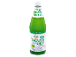 Bouteille de shot de gingembre vert avec pomme et citron, avec le texte BIO INGWER SHOT.