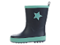 Botte de pluie pour enfant avec étoile vert menthe.