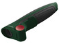 Un tournevis Parkside vert avec un bouton rouge.
