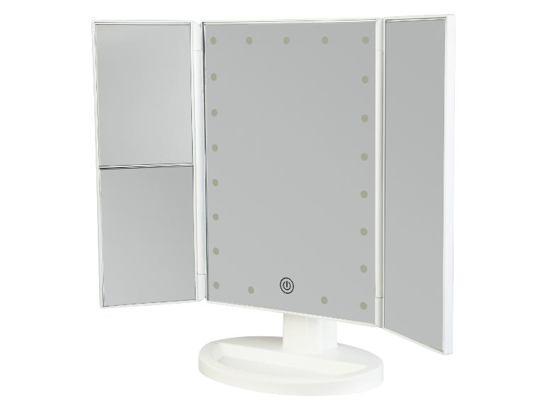 Grand Miroir De Courtoisie En Forme De Fleur Pour Coiffeuse - Rose