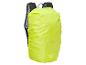 Housse imperméable jaune fluo pour sac à dos Crivit.