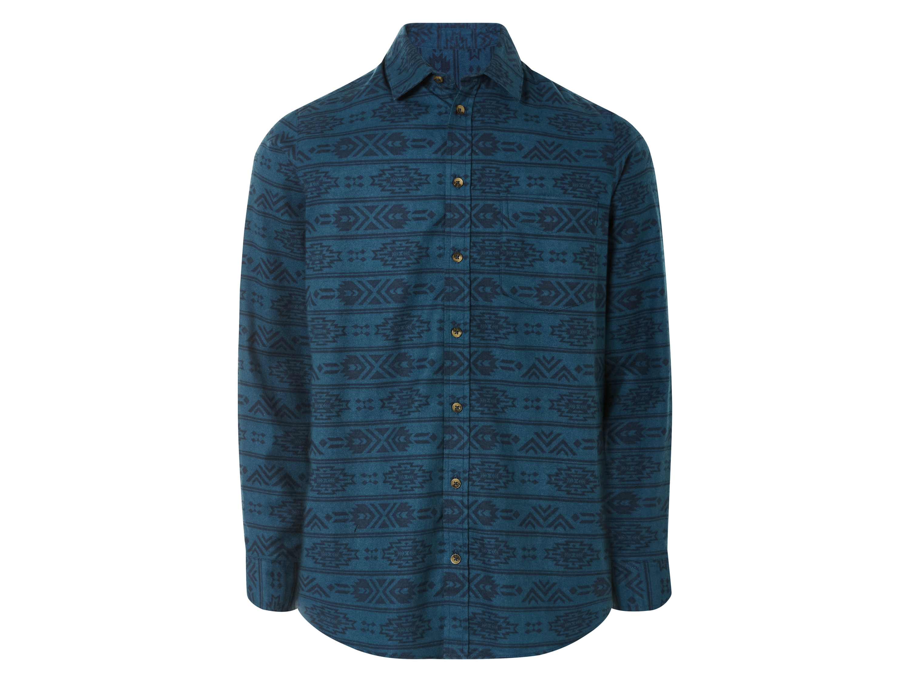 LIVERGY® Chemise en flanelle homme (M, bleu)