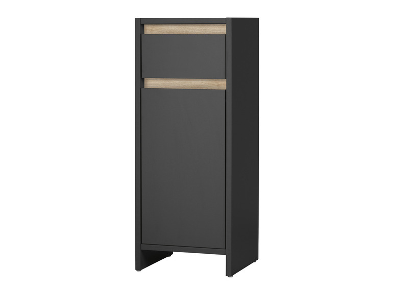 Aller en mode plein écran : LIVARNO home Armoire latérale de salle de bains Oslo, 32 x 80 x 28 cm, anthracite - Image 8