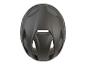 Casque de vélo noir, vue arrière.