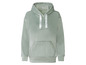 Un sweat-shirt à capuche de couleur vert clair avec une poche.