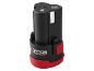Batterie compacte 12V pour outil électrique en noir et rouge avec logo X12V Team.