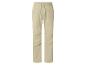 Pantalon décontracté beige pour homme avec taille élastique et cordon de serrage.