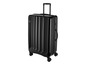 Une valise noire Topmove avec des roues.