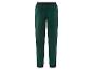 Pantalon de jogging vert avec des bordures noires.