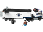 Jeu de construction pour enfants avec camion de police et figurines.