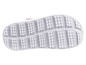 Semelle en caoutchouc blanc avec un motif rainuré.