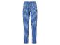 Pantalon de pyjama rayé bleu.