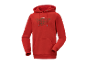 Sweat-shirt à capuche rouge Parkside.
