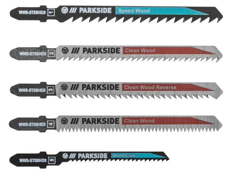 Aller en mode plein écran : PARKSIDE® Set de 5 lames de scie sauteuse PSTZ 3 A1 - Image 4