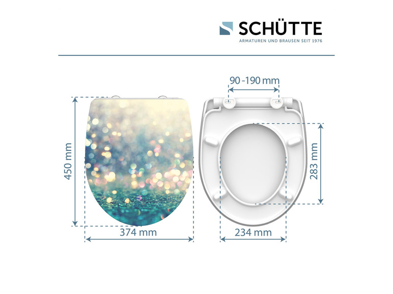 Aller en mode plein écran : Schütte Abattant WC High Gloss, avec fermeture en douceur - Image 24
