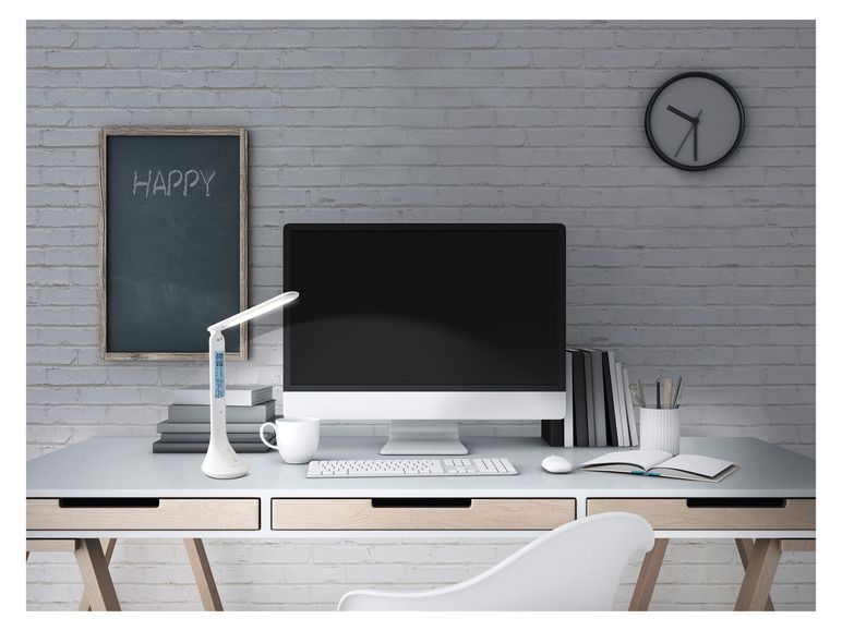 Aller en mode plein écran : LIVARNO home Lampe de table sans fil avec horloge - Image 9