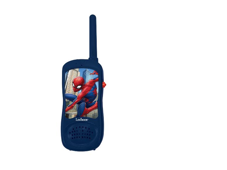 Talkie-walkie Lexibook Spiderman, bleu, avec antenne.