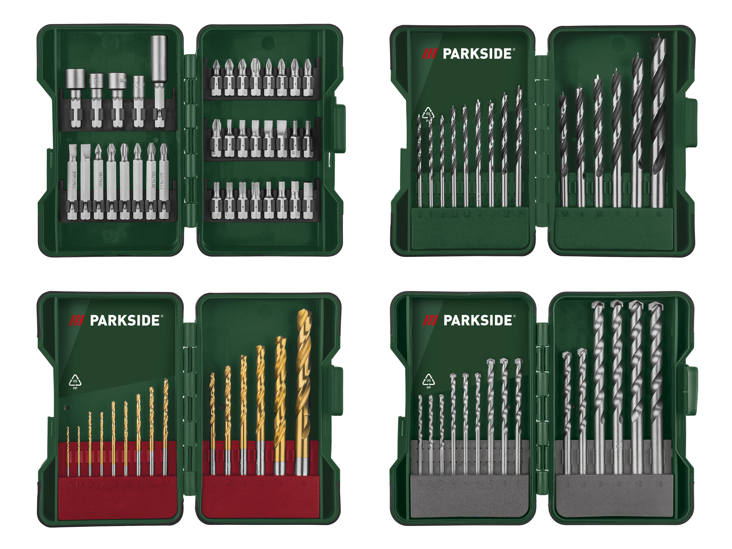 PARKSIDE® Set de forets, mèches ou embouts PBB 4 B2